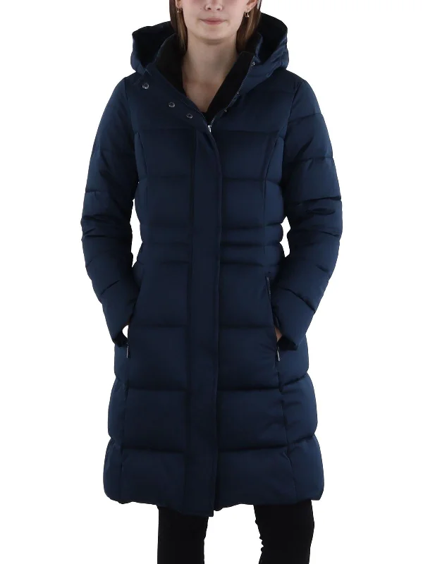 Gemma Womens Cold Weather Hooded Puffer Jacket