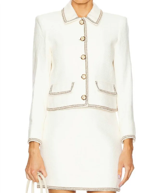 Makayla Jacket In Ivory