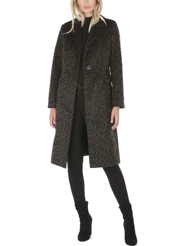 Womens Wool Blend Long Wool Coat