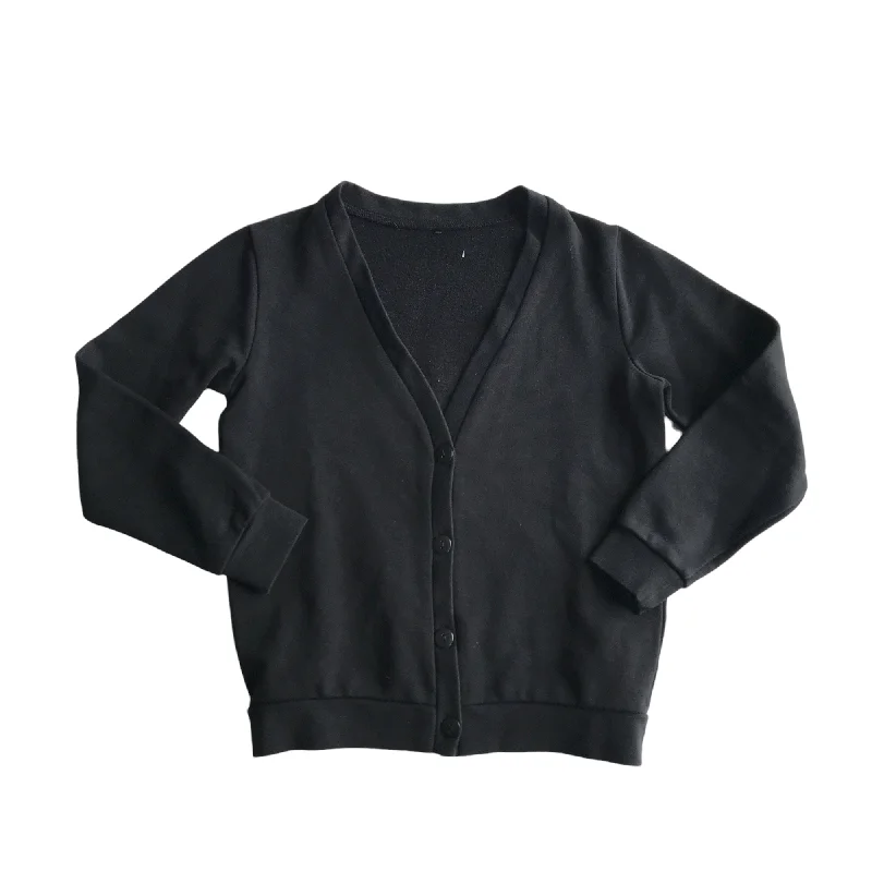 Black School Jersey Cardigan