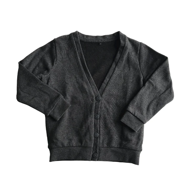 Dark Grey School Jersey Cardigan