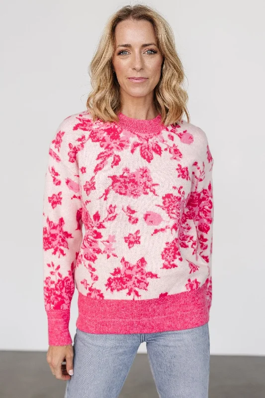 Legend Sweater | Pink Print