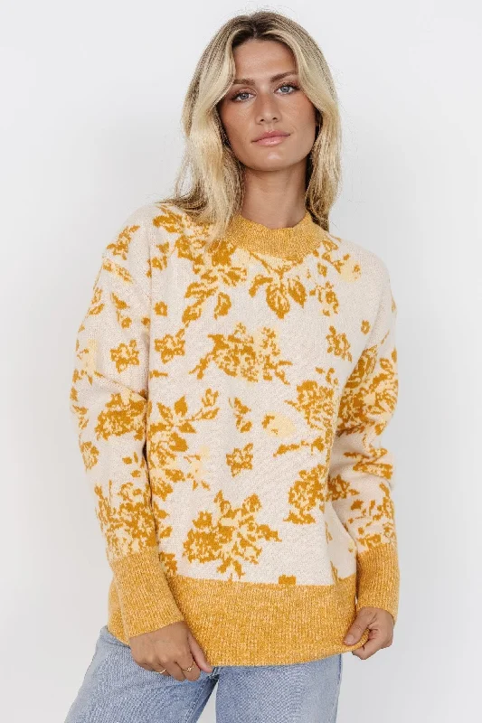 Legend Sweater | Mustard Print