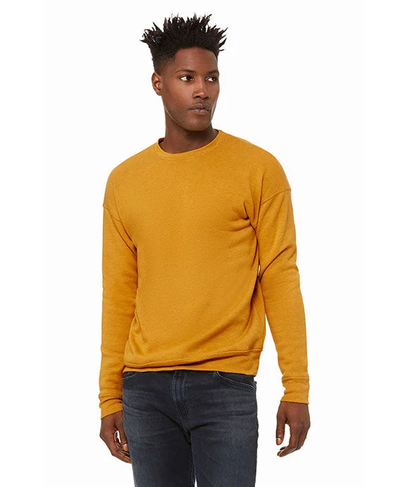 3945 - Bella + Canvas Unisex Drop Shoulder Fleece Sweatshirt | Heather Mustard