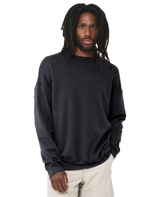 3945 - Bella + Canvas Unisex Drop Shoulder Fleece Sweatshirt | Heather Navy