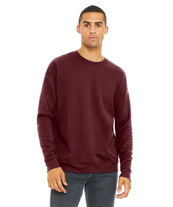 3945 - Bella + Canvas Unisex Drop Shoulder Fleece Sweatshirt | Maroon