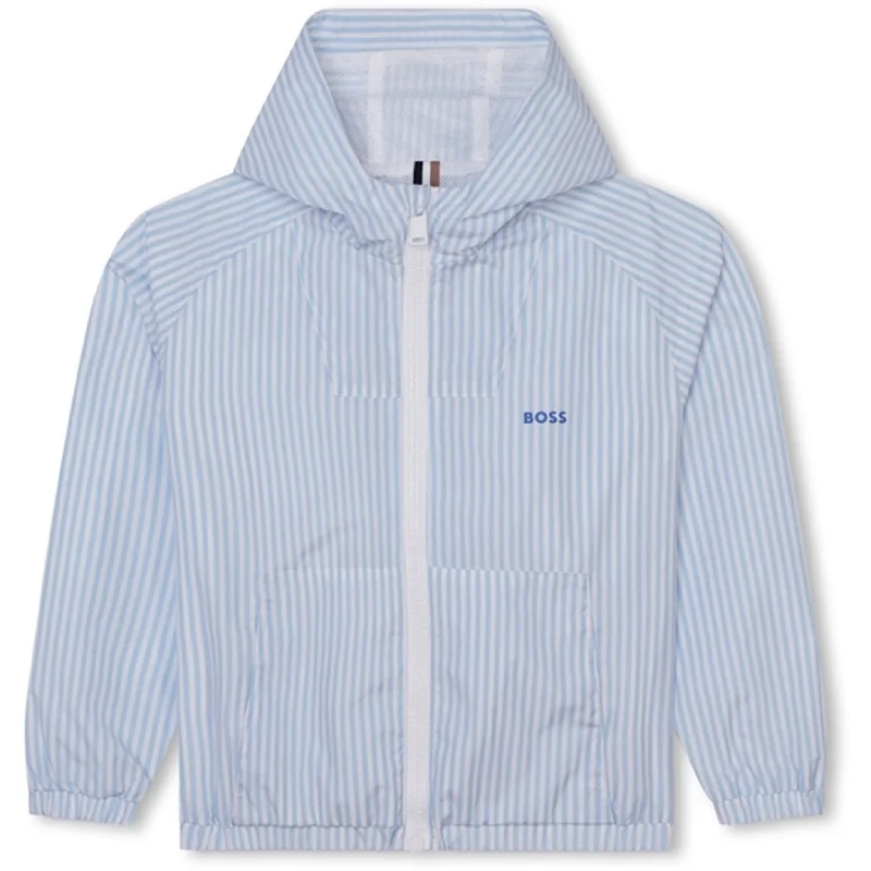 Hugo Boss Pale Blue Hooded Jacket