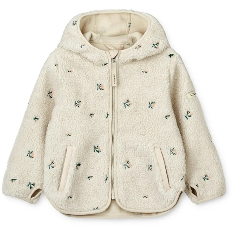 Liewood Mara Pile Jacket Peach Sandy Embroidery