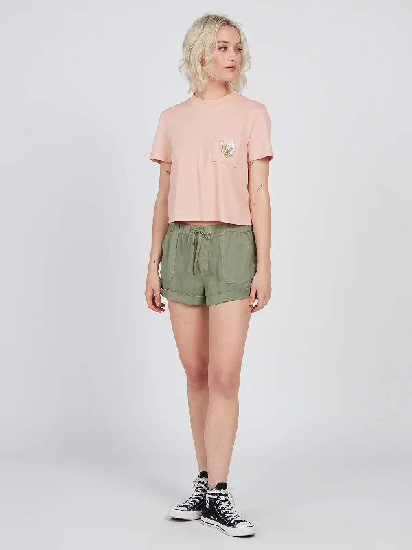 Pocket Dial Tee - Hazey Pink