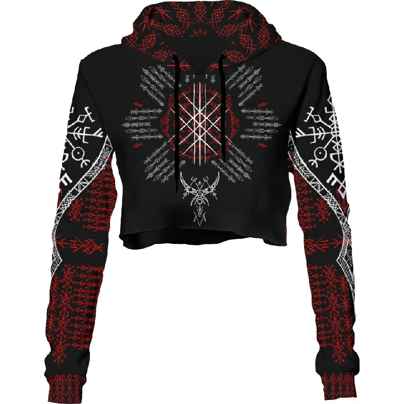 Web of Fate Crop Hoodie