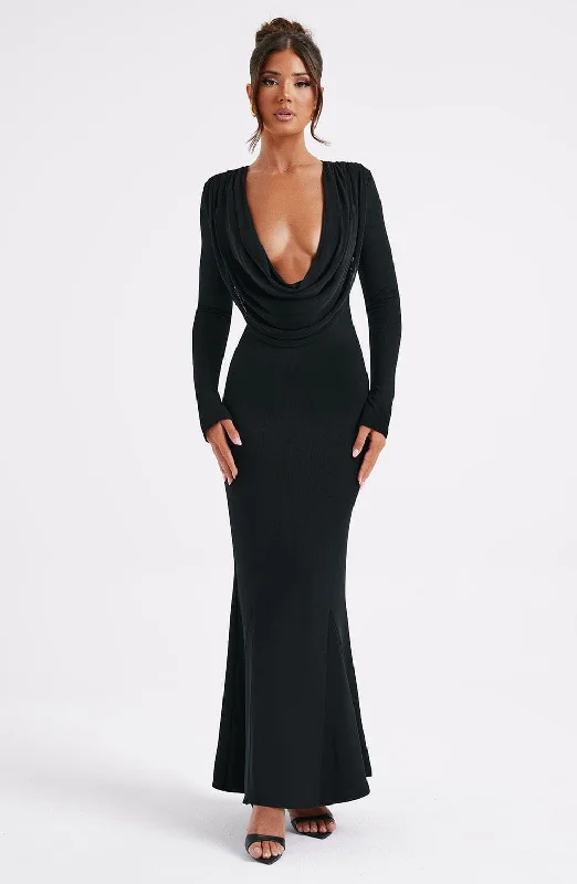 Martina Maxi Dress - Black