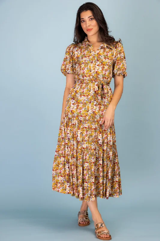 Kippie Retro Print Maxi Dress