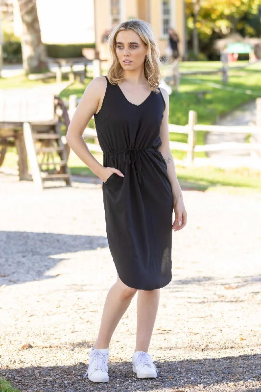 Simone Midi Dress Black