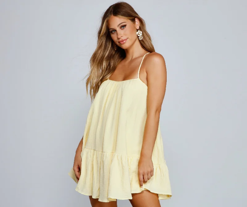 Effortless Flowy A-Line Mini Dress