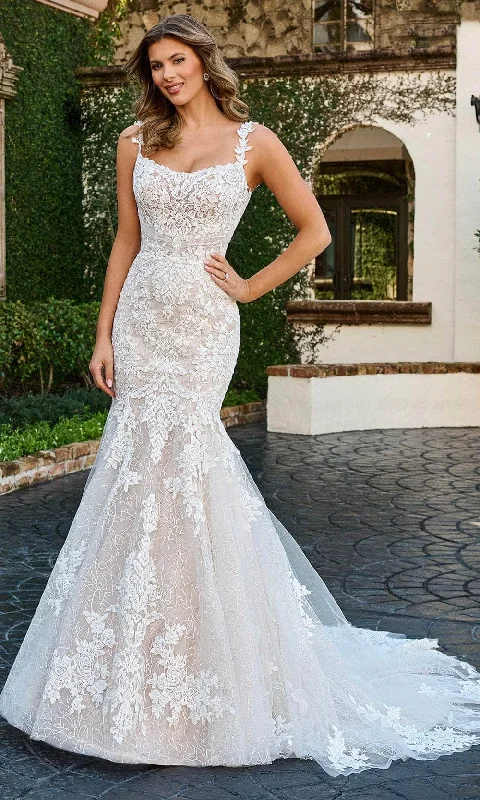 Rachel Allan Bridal RB4193 - Embroidered Mermaid Wedding Gown