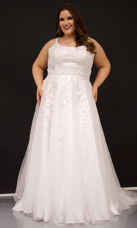 Sydney's Closet Bridal SC5299 - Scoop Embroidered Bridal Gown